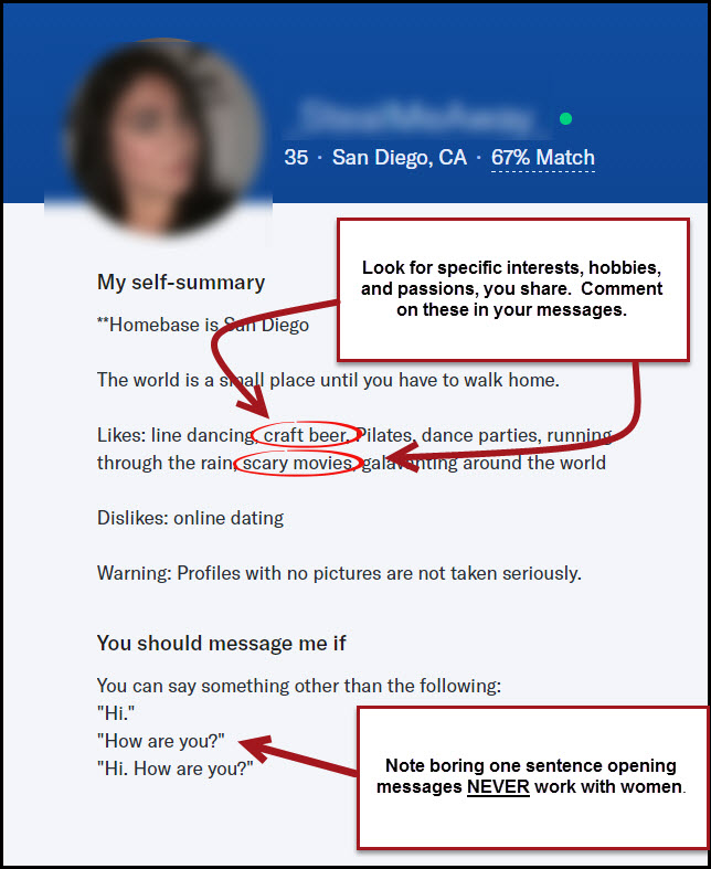 What To Focus On In A Woman's Dating Profile