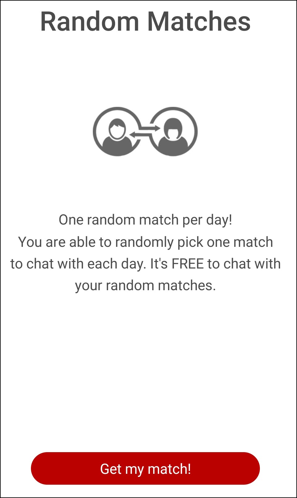 What is the Random Match feature on Casualx?
