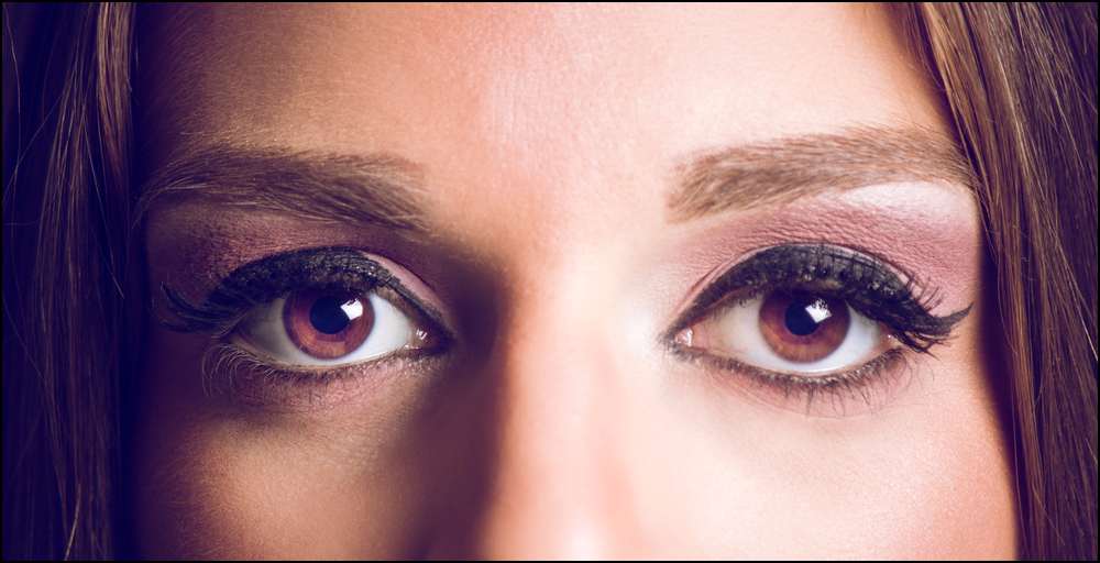 A woman's eyes are a signal for sex