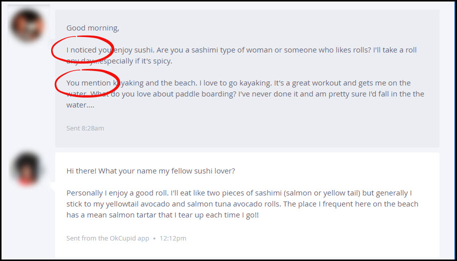 Conversation Starters On OkCupid