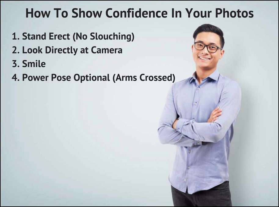 How to show you are confident and not a passive man in your photos