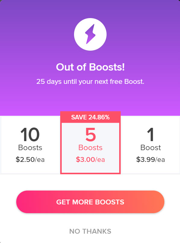 What are Boosts on Tinder?