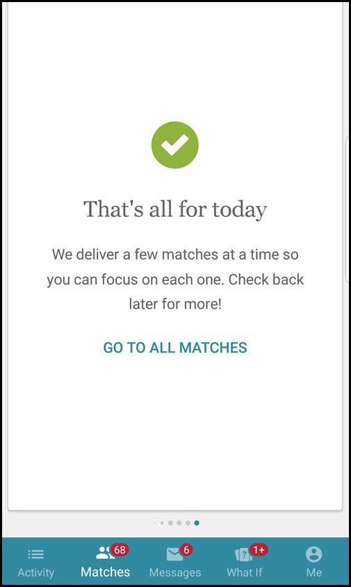 Eharmony daily matches limit your partner search