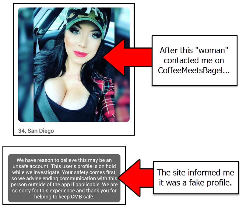 Fake profiles are a scourge not only on dating sites but also on social med...