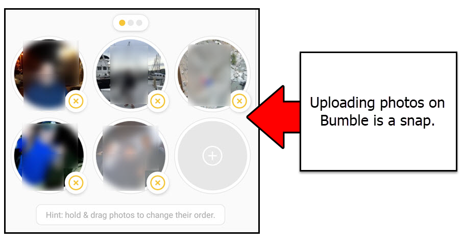 How to load photos on Bumble