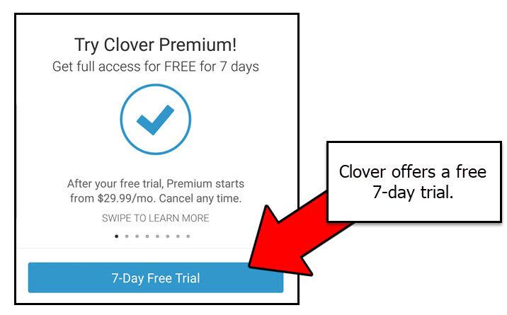 Is the Clover app free?