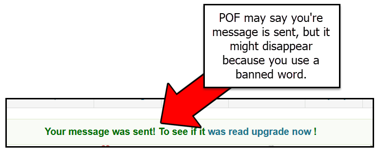 Why your messages disappear on POF