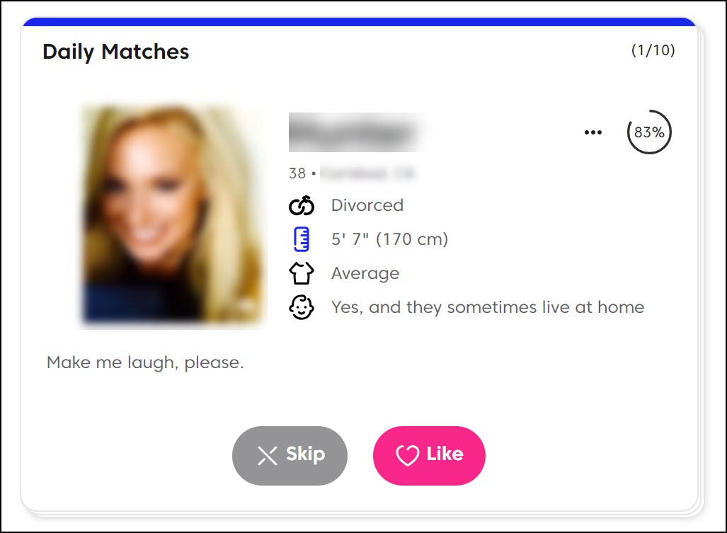 What are daily matches on Match.com