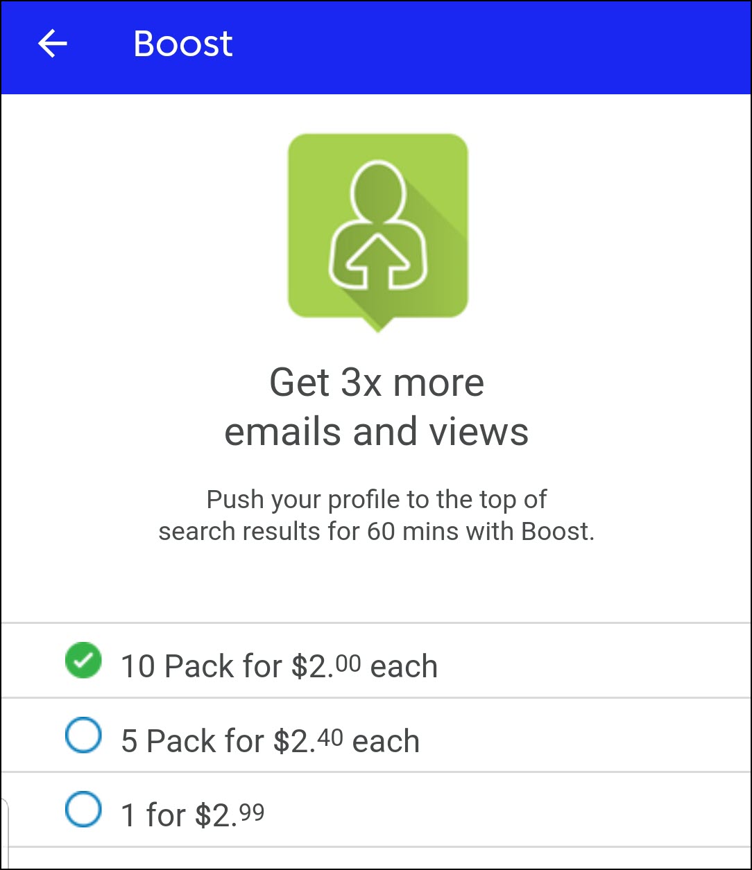 What are boosts on Match.com