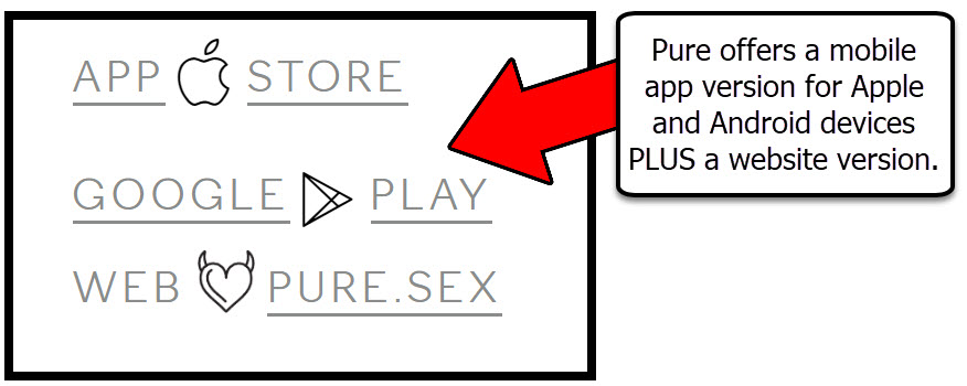 Pure is accessible from your phone or computer