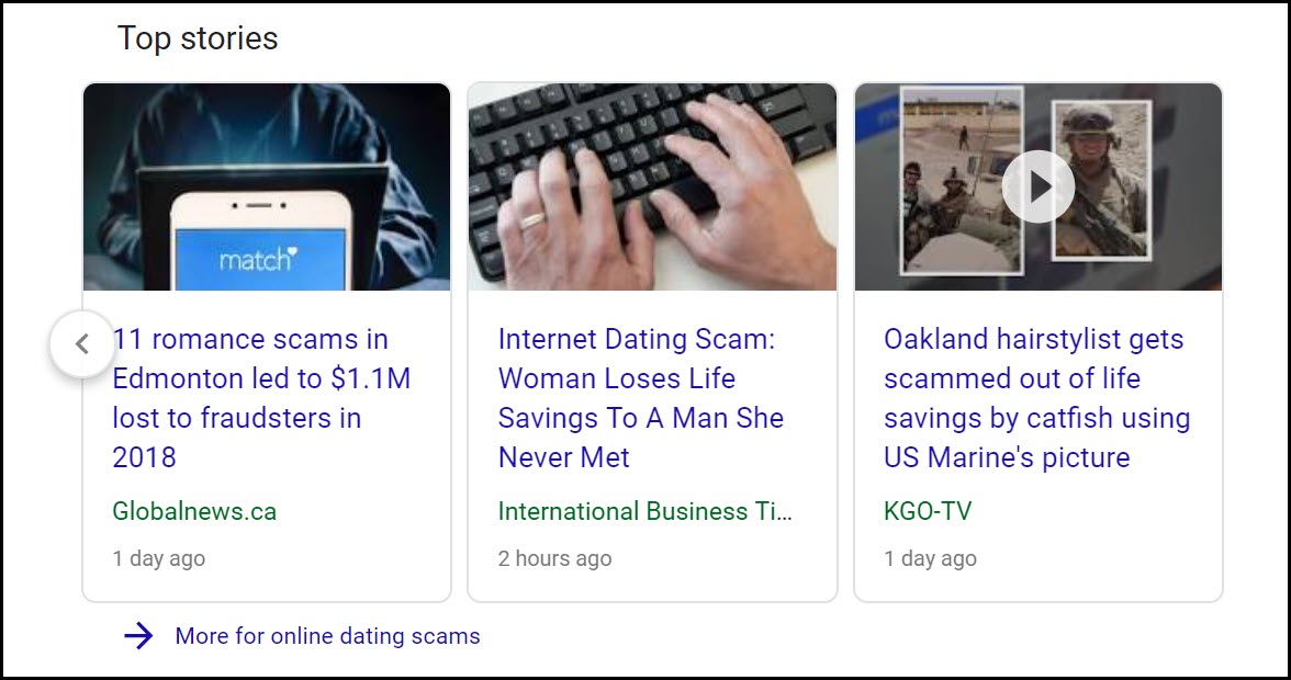 How common are scams on dating sites?