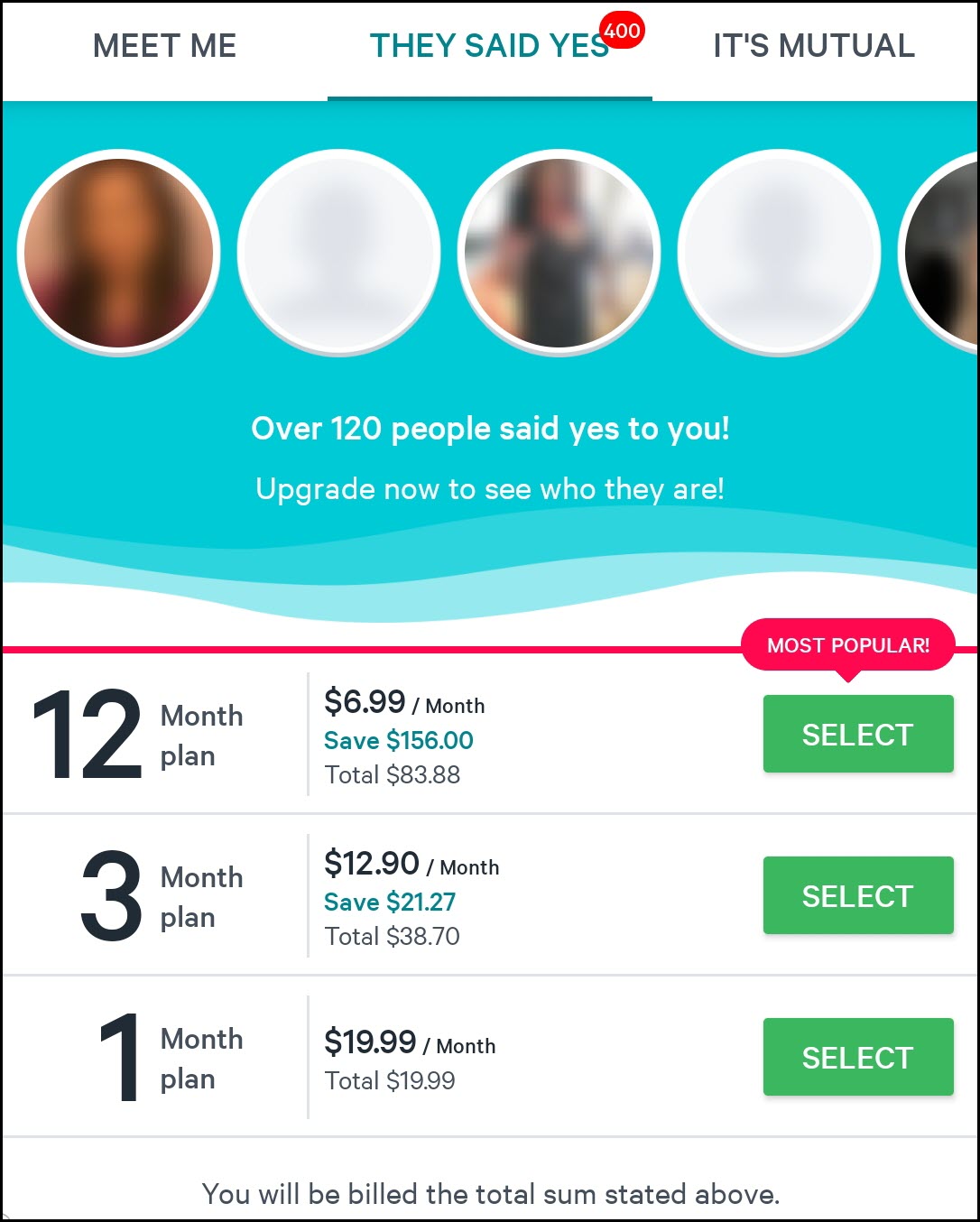 POF requires a paid membership to see who likes you