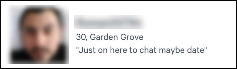 You're on a dating app to date...not chat.