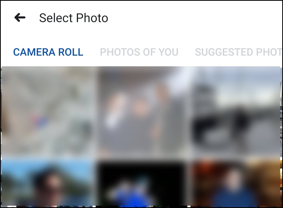 How to choose photos on Facebook Dating app