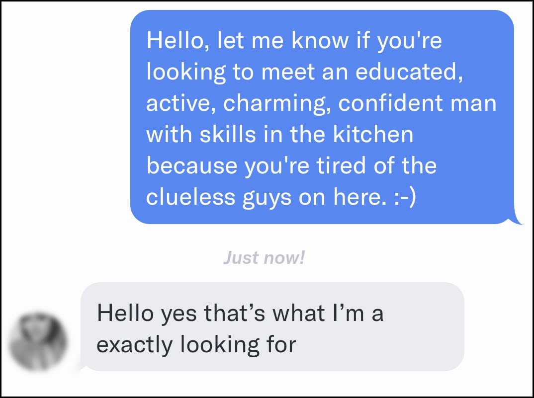 How to not appear desperate in messages to women on dating apps