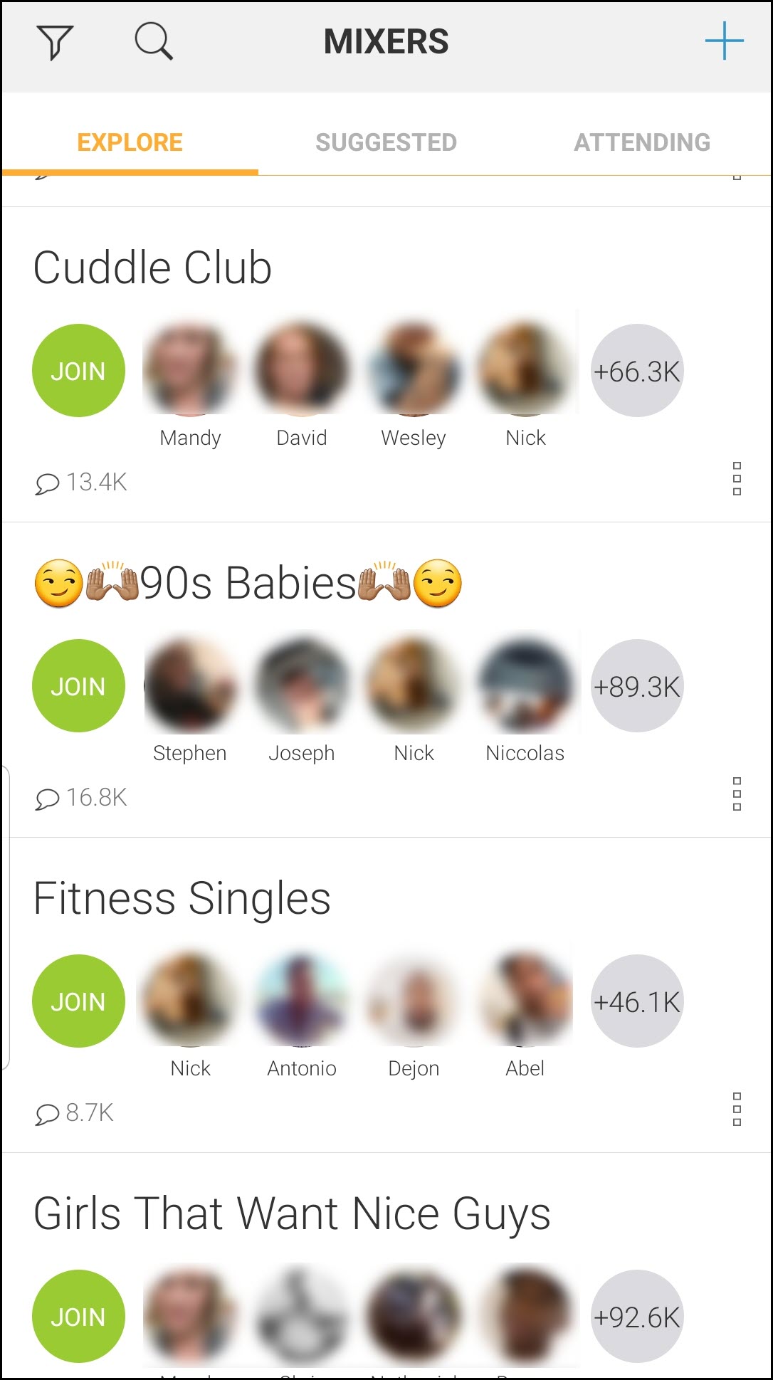 How to join mixers on Clover dating app