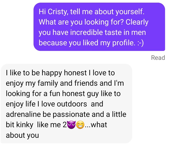 What's a good way to start conversations with women with blank profiles?