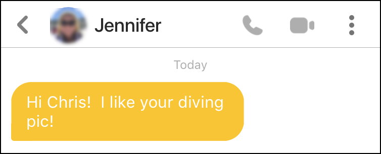 Women contact men on dating apps who use fun pictures