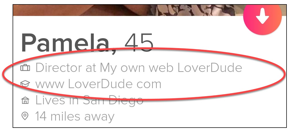 Be wary of dating profiles that point to external websites