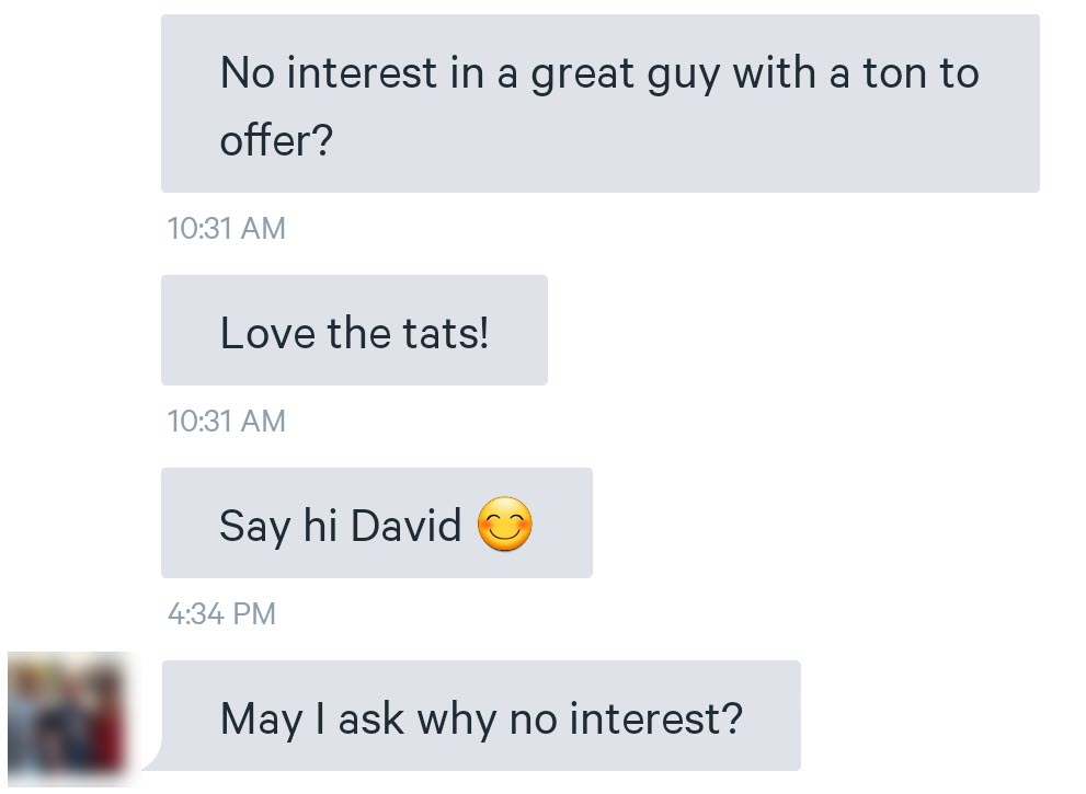 Begging for a response on dating apps is a blunder