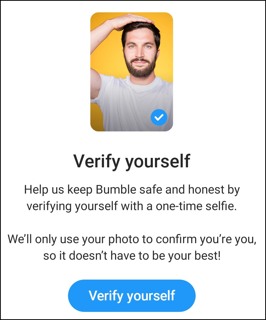 How to verify your photo on Bumble