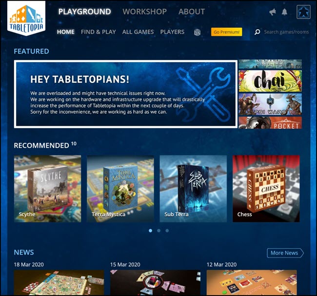 Tabletopia is a great way to connect during social distancing Tabletopia is a great way to connect during social distancing