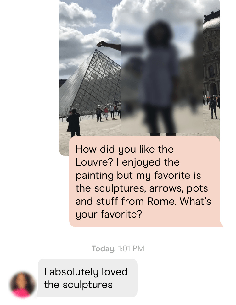 Commenting on photos is another way you can get responses on dating apps