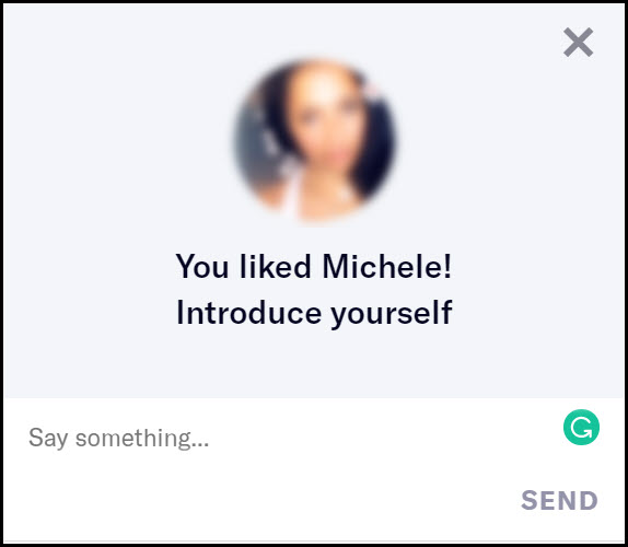 Always send a message with your like on OkCupid