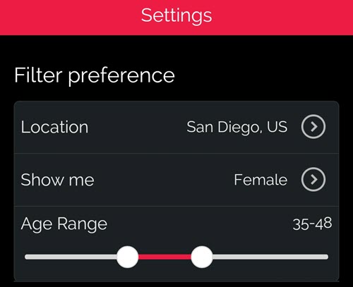 What profile preferences does Down offer?