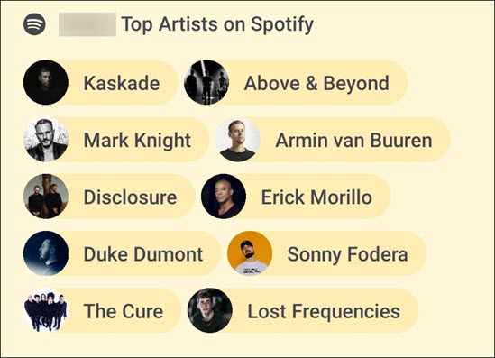 Connect your Spotify list to Bumble.