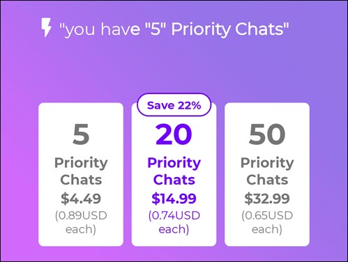 What are priority chats on Hud dating app?
