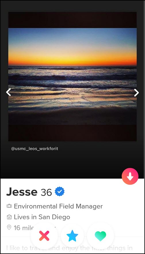 You must be in all your pictures on Tinder.