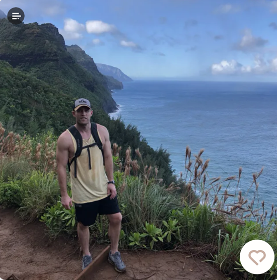 Show your active side on dating apps by using an outdoors photo