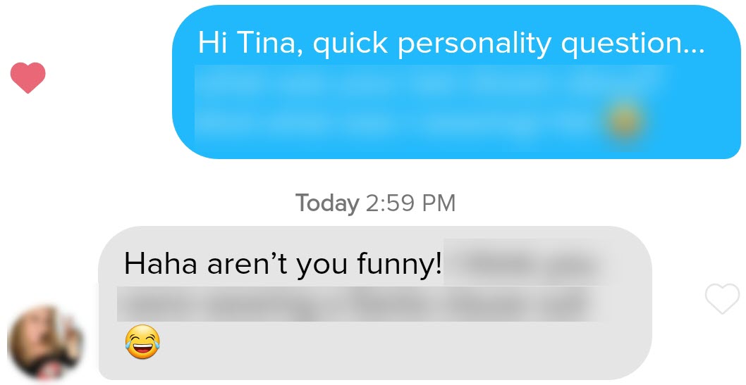 Tinder Funny Opener