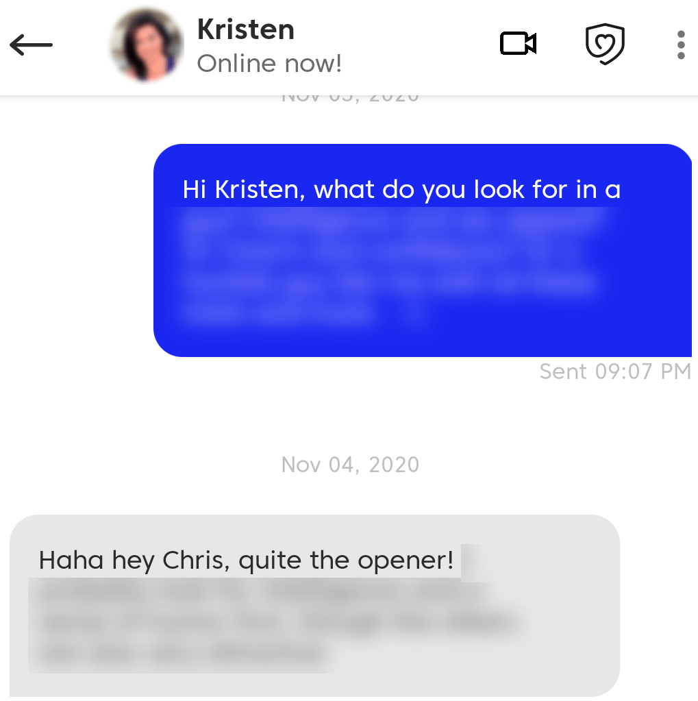 What is a Match.com funny opening message