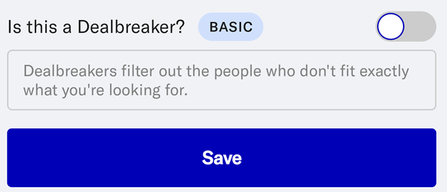How to set a dealbreaker on OkCupid