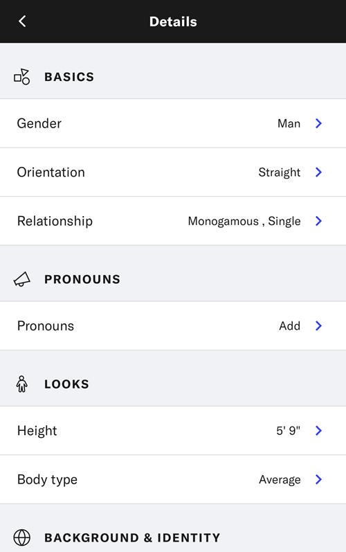 What are OkCupid profile details?