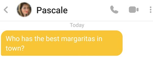 Add a curiosity based sentence in your bio on Bumble.