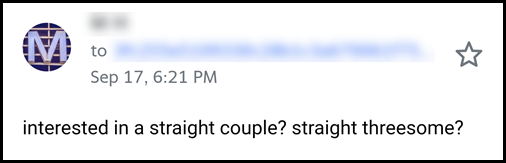 There are couples seeking a third on Craigslist