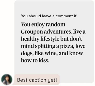 Describe your ideal partner on Hinge.