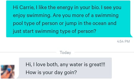 What's the best way to compliment women on Plentyoffish?