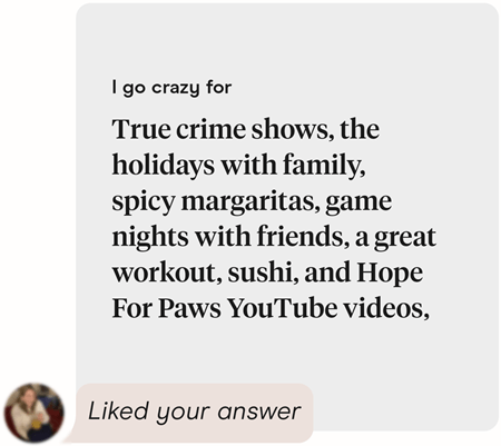 What makes a woman to like your prompts on Hinge?