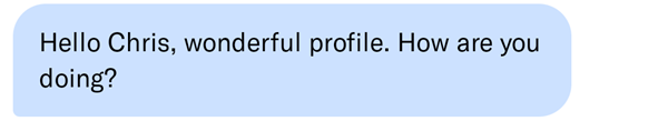 OkCupid profile compliment