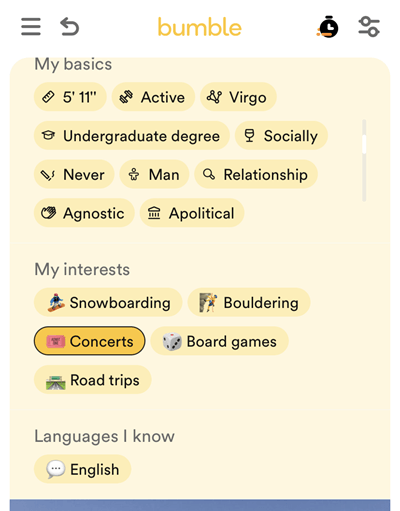 A complete Bumble profile can help you get more matches on the app.