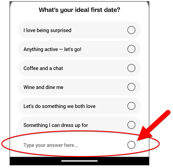 Avoid the generic options in the Badoo Answers featur.