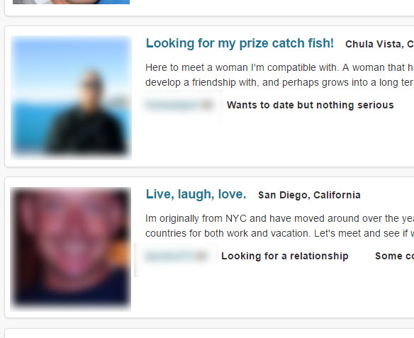dating profile looking for man