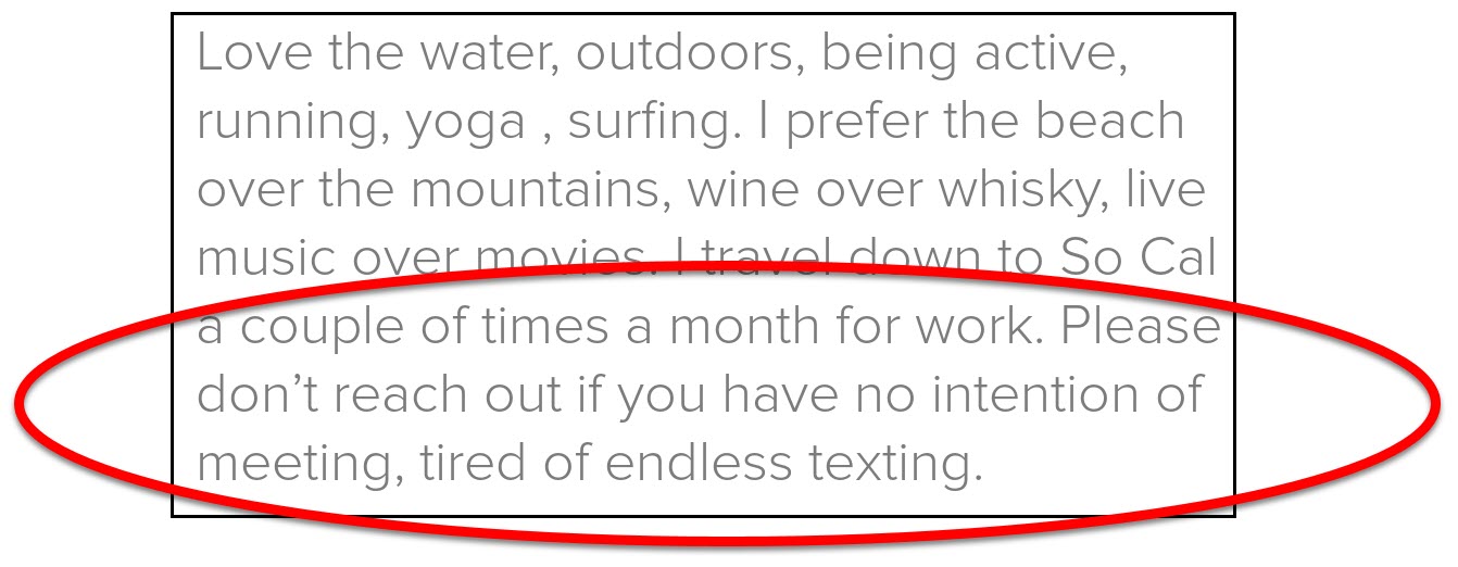 Women are tired of men who text endlessly on dating apps.