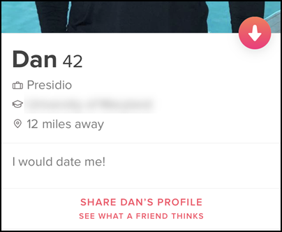 Women dislike when a man shows a lack of effort in his bio.