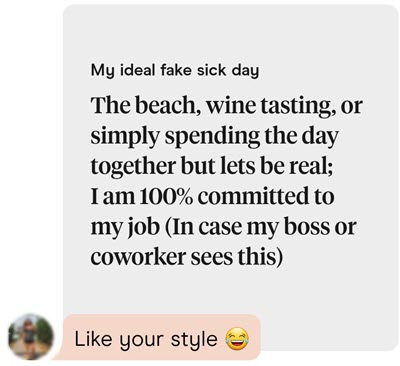 Women want to see humor in men's dating profiles.