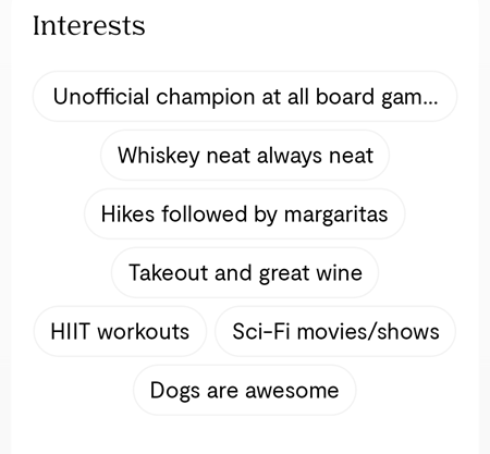 Fill all sections in your dating profile to maximize the chances a woman connects.